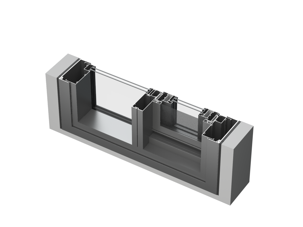 Aluminum Awning Window DM100 for High Wind Load Applications