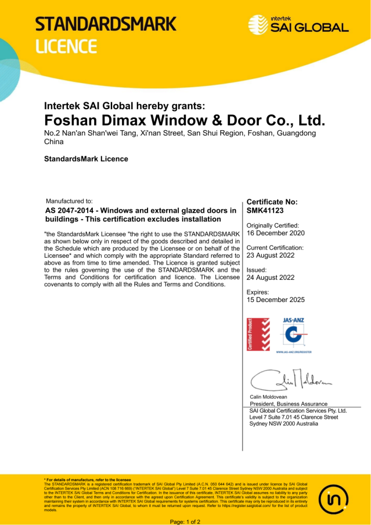 Aluminum Awning Window DM55 for Residential Applications