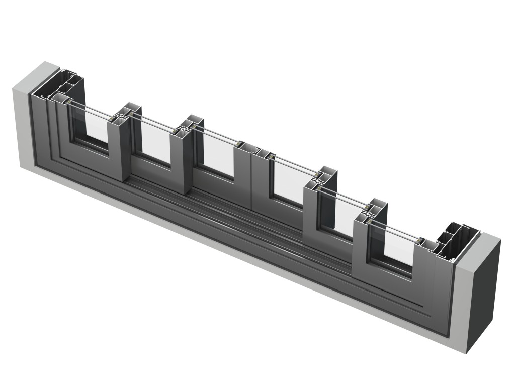 Aluminum Sliding Window DM100 for Residential & Commercial Applications