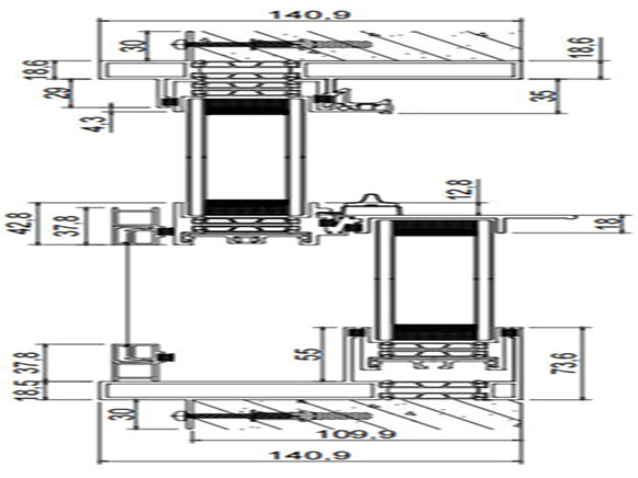 140 Series High-Performance Hung Aluminum Windows for American Homes
