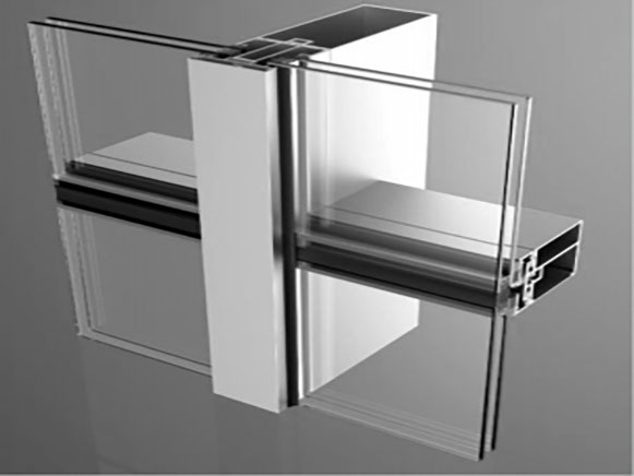Stick-Built Glass Curtain Wall Systems for Commercial Buildings