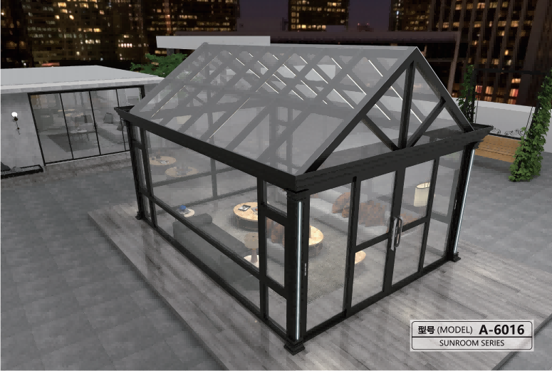 Aluminum Lean-To Sunroom for Residential Outdoor Living